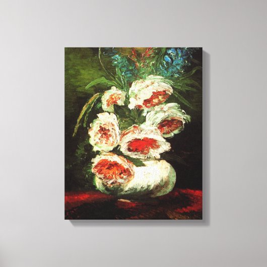 Toile Van Gogh Vase avec Peonies Canvas Imprimer (Recto)
