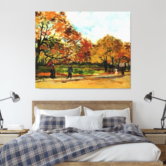 Toile Van Gogh - Vue d'un parc à Paris, oeuvres d'art cé (Insitu(Chambre))