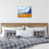 Toile Van Gogh - Wheatfield Avec Cyprès (Insitu(Chambre))