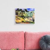 Toile Van Golgh - Maisons aux toits de chaume Cordeville (Insitu(Salon))