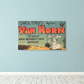 Toile Van Horn, Texas (Jackrabbit & Crow) (Insitu (Plancher de Bois))
