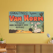 Toile Van Horn, Texas (Jackrabbit & Crow) (Insitu(Salon))