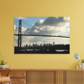 Toile Vancouver Art Print Lions Gate Cityscape Canvas (Insitu(Salon))
