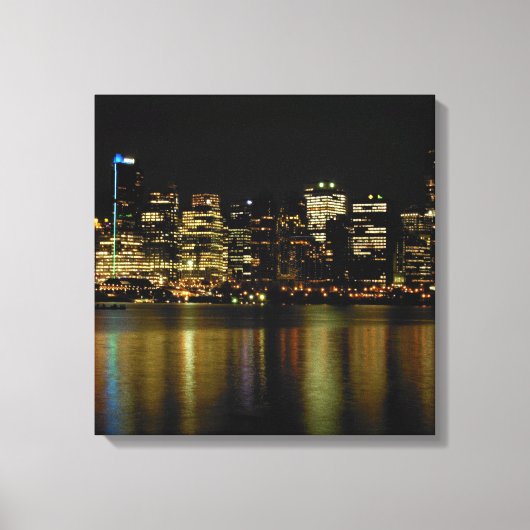 Toile Vancouver Art Print Vancouver Cityscape Canvas (Recto)
