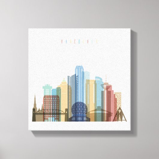 Toile Vancouver, Canada | Ville Skyline (Recto)