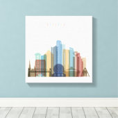 Toile Vancouver, Canada | Ville Skyline (Insitu (Plancher de Bois))