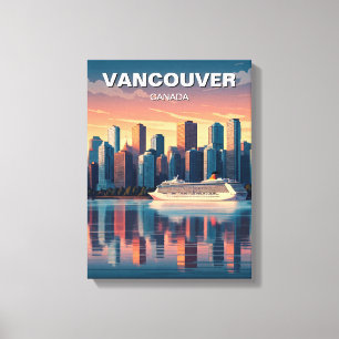 Toile Vancouver Skyline Canada Travel