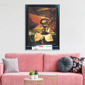 Toile Vanitas avec boule de cristal (Insitu(Salon))