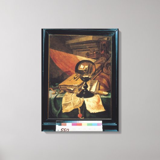 Toile Vanitas avec boule de cristal (Recto)