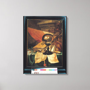 Toile Vanitas avec de la boule de cristal