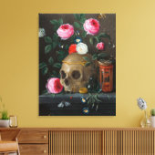 Toile Vannerie du crâne Vie morte Jan van Kessel (Insitu(Salon))