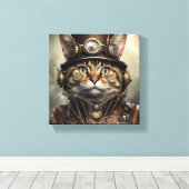 Toile Vapeur Punk Cat Canvas Art (Insitu (Plancher de Bois))