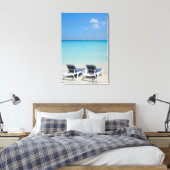 Toile Varadero, Cuba. Sable et chaises de plage (Insitu(Chambre))