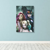 Toile Variante de couverture de Gotham City Sirens #1000 (Insitu (Plancher de Bois))
