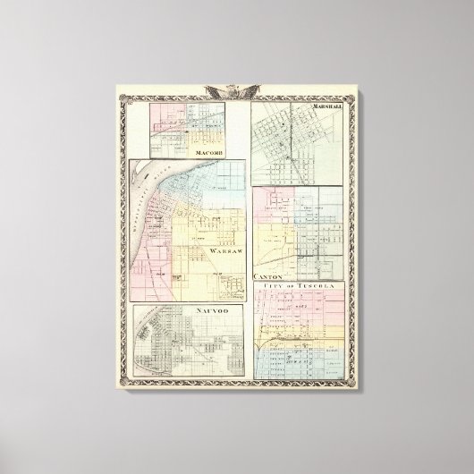 Toile Varsovie, Macomb, Marshall, Canton (Recto)