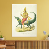 Toile Varuna, Dieu des Océans, gravée par Charles Eti (Insitu(Salon))