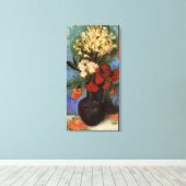 Toile Vase avec des Œillets de Vincent van Gogh (Insitu (Plancher de Bois))