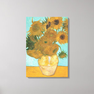 Toile Vase avec douze tournesols par Vincent van Gogh