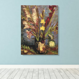 Toile Vase avec Glaïeuls par Vincent van Gogh