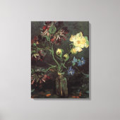 Toile Vase avec Myosotis et Peonies par Vincent van Gogh (Recto)