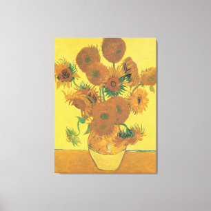 Toile Vase avec quinze tournesols par Vincent van Gogh