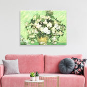 Toile Vase avec Roses par van Gogh Wrapped Canvas (Insitu(Salon))