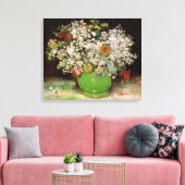 Toile Vase avec Zinnia Flowers par Vincent van Gogh (Insitu(Salon))
