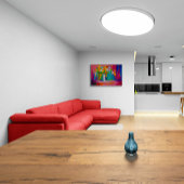 Toile Vase de fleurs abstraites