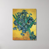 Toile Vase de fleurs avec des iris de Vincent van Gogh (Recto)