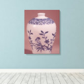 Toile Vase de fleurs, dynastie Ming (Insitu (Plancher de Bois))