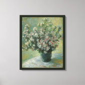 Toile Vase de fleurs par Claude Monet (Recto)