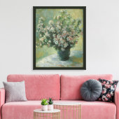 Toile Vase de fleurs par Claude Monet (Insitu(Salon))