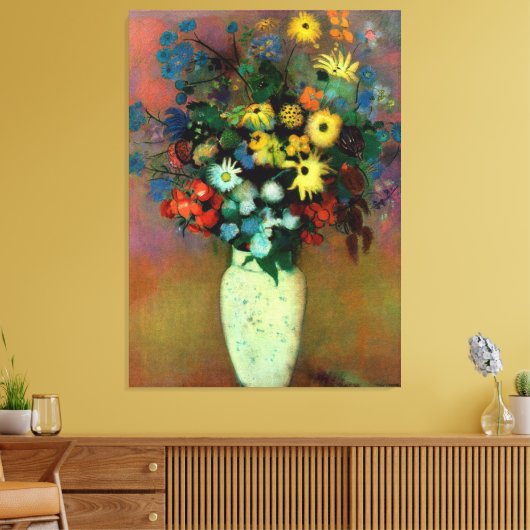 Toile Vase de Odilon Redon avec fleurs (1914) (Insitu(Salon))