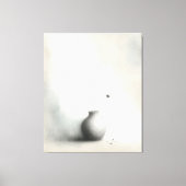 Toile Vase Minimaliste & Pissenlit (Recto)