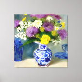 Toile Vase tranquille des fleurs Imprimer (Recto)