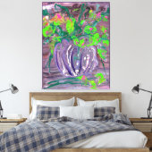 Toile "Vase with flowers" mod. acrylic, impressionism (Insitu(Chambre))