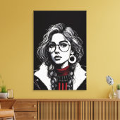 Toile Vectorielle fille (Insitu(Salon))