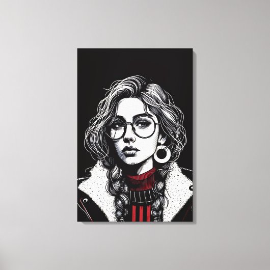 Toile Vectorielle fille (Recto)