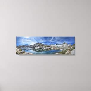 Toile Vee Lake et Seven Gables Panorama - Sierra