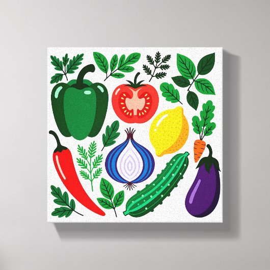 Toile Vegetable pattern (Recto)