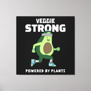 Toile Veggie Strong, Alimenté par les plantes