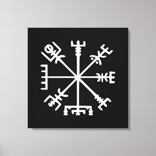 Toile Vegvísir (Viking Compass) (Recto)