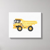 Toile Véhicule de construction de camions à vidange jaun (Recto)