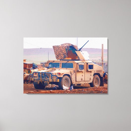 Toile VÉHICULE ROULÉ À HAUTE MOBILITÉ 24x36 (Recto)