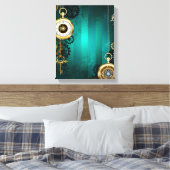 Toile Veille bijoux Steampunk sur un Arrière - plan vert (Insitu(Chambre))