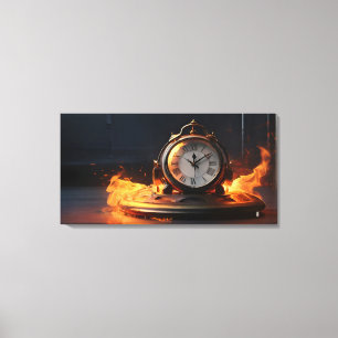 Toile Veille en feu