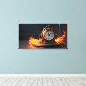 Toile Veille en feu (Insitu (Plancher de Bois))