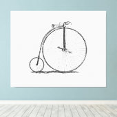 Toile Vélo à grande roue Penny Farthing (Insitu (Plancher de Bois))