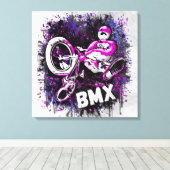 Toile Vélo Bmx Classique - Bmx Freestyle Bmx Canvas (Insitu (Plancher de Bois))