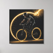 Toile Vélo Golden Neon (Recto)